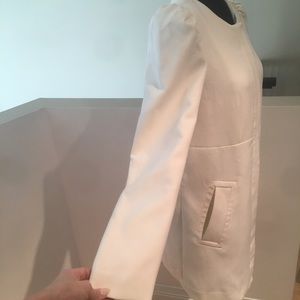 Cream Midi Length Coat